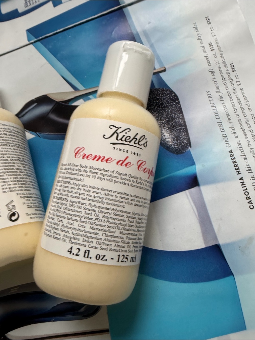 2x Kiehls Creme De Corps Body Lotion 4.2oz - 125ml with Cocoa Butter New Sealed - Picture 2 of 5
